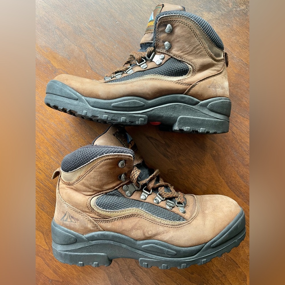 Mt. Everest Leather Hiking Waterproof Boots High Ankle Men’s Size 9 Brown Black